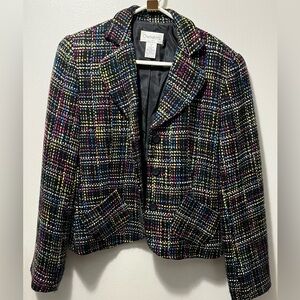 Vintage Chadwicks Women's Vibrant Plaid Blazer